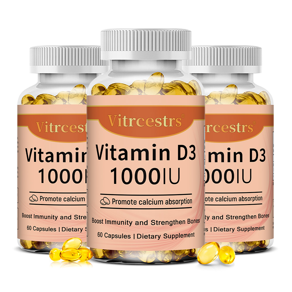 Health Wellness Day - Cápsulas de Vitamina D3 1000 IU,