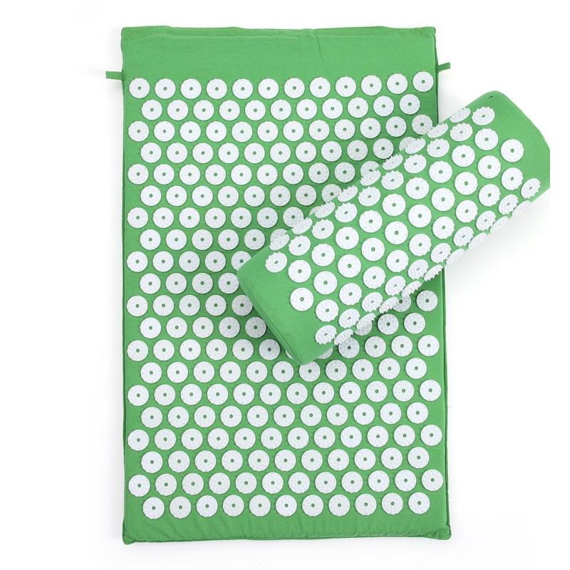 Acupressure Mat Set - 1 conjunto de acupressão yoga esteira