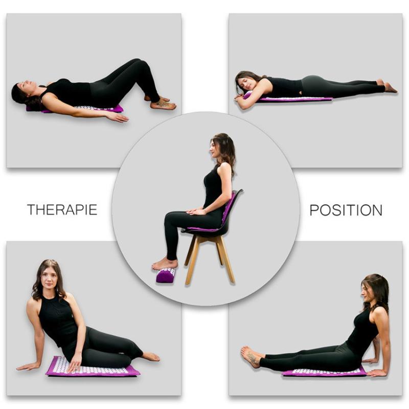 1 conjunto de acupressão yoga  - Acupressure Mat Set avaliação e preço